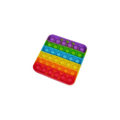 Антистресс сенсорная игрушка Pop It, поп ит квадратная радуга