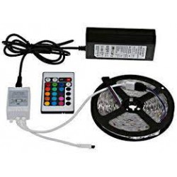Світлодіодна стрічка в комплекті SMD 5050 RGB + блок живлення і пульт дистанційного керування