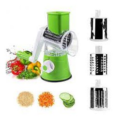 Овощерезка ручная для дома механическая кухонная для овощей Tabletop Drum Grater Kitchen Master Зеленая