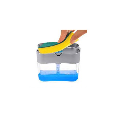 Органайзер для прання мочалки з дозатором мила Soap Pump