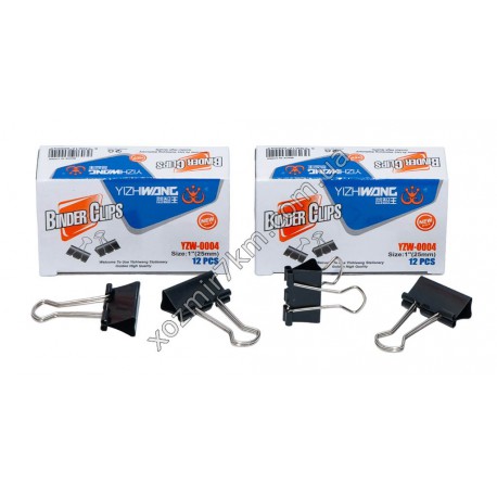Биндер металлический Binder Clips 25 mm (12/280)