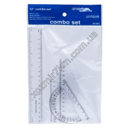 Набір лінійок Combo set 4 предмети (20 см) 002