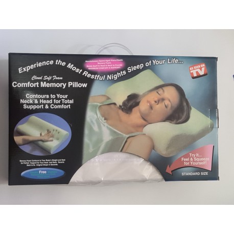 Подушка ортопедическая анатомическая с эффектом памяти для сна Memory Pillow