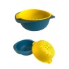 Пластиковый дуршлаг с миской круглый 2л 2в1 00-04025
