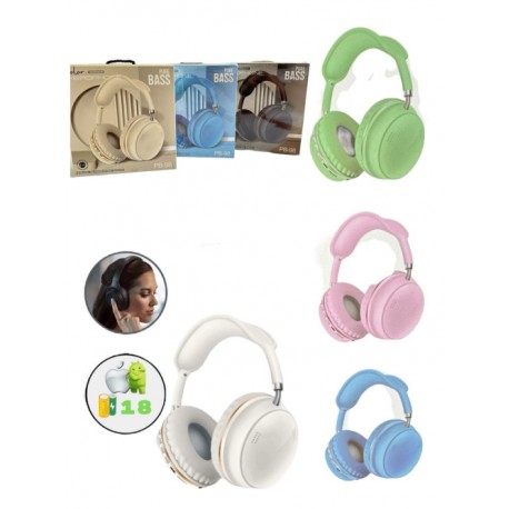 Наушники бол. беспроводные в кор. на акамуляторе с Bluetooth (80)00-09495