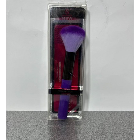 Кисточка косметическая, для/макияжа h-16.5 d-50mm, Makeup brush, яркие цвета, бокс PVC, 6*2*19.5см,00-L0026