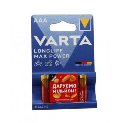 Батарейка LR03 Varta MAXPOWER Красная на блистере 4шт00-36320