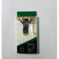 Бандаж фиксатор коленного сустава 1ШТ Knee Support с доп.фиксирующими ремнями, LT-2024, 29.5*16.5см 00-S0394