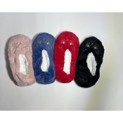 Тапки домашний мех КИЦЯ антискользящие, 35-41р., 71гр, 25см00-Т0516