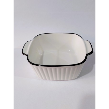 Тарелка стеклокерамика (Форма с ручками)d-15*11.5см h-5.5см00-S149(90)