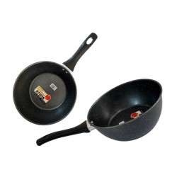Сковородка глубокая мет. с черн. ручк. из бакелита 18см00-38260(30)