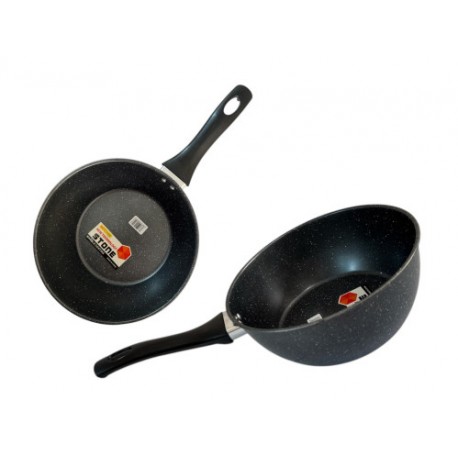 Сковородка глубокая мет. с черн. ручк. из бакелита 18см00-38260(30)