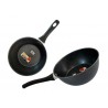 Сковородка глубокая мет. с черн. ручк. из бакелита 18см00-38260(30)