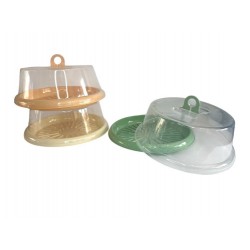 Переноска для торта с крышкой пл. кругл. 29.5см 00-39039(72)