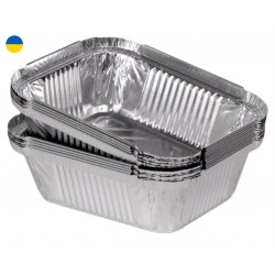 Контейнер алюминиевый 22*15,5*5(для духовки и холодильника)из.алюминиевая фольга пищевого класса10 шт