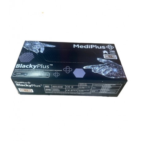 Рукавички Luximed Nitrile Black чорні розм. S00-08313