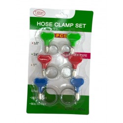 Хомуты с ключами в наб. на листе 6шт 3разм.(5/8"-3/4"-1")д00-39568(240)