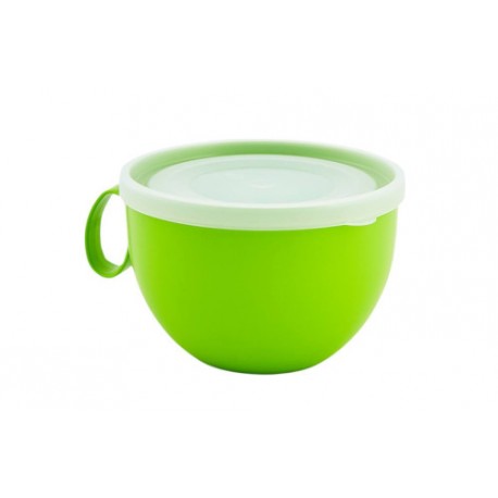 Чашка з кришкою 0,5л. (_оливк./пр.) (11,5*8)см 00-40823 (72)