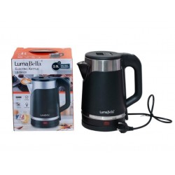 Чайник электр. LumaBella 1.7L корп.пласт.черн.+нерж,1500W, авт.выкл. 23*18.5*16см 00-Е142