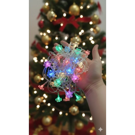 Гирлянда светодиодная музыкальная разноцветная USB управление с телефона
