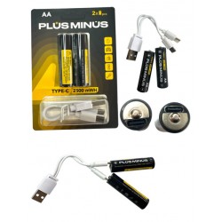 Батарейки аккумулятор 2500mAH AA 2 шт 00-39430 (100)