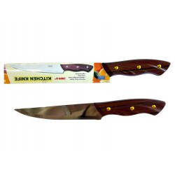 Нож кух. метал. с корич. ручкой разм 6". 24шт в упак 00-40035 (360)