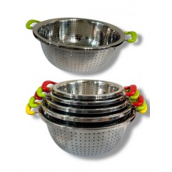 Дуршлаг-сетка металл. кругл. с пл. руч. 26см00-38120