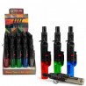 Зажигалка горелка турбо 4цв. 24шт в упаковке (19,2*2,5)см 00-39934