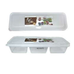 Контейнер для хранения продуктов пл. 3 раздела (29,5*9,8*5,7)00-40527(168)