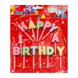 Свечи Happy B. с подст. на листе 16листов в ср. кор. 360)00-13020
