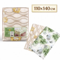 Скатертина ПВХ на тканинній основі, 110*140см 00-(60)16143