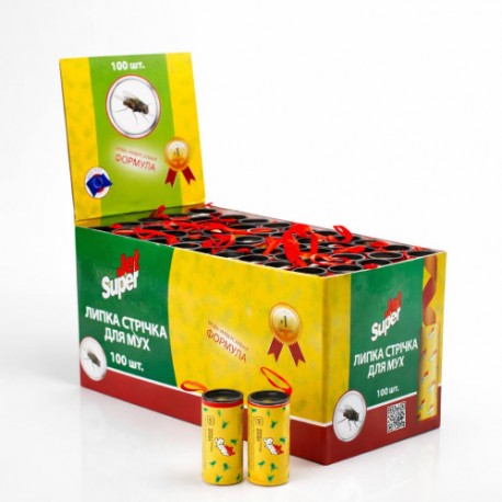 Липкая лента от мух JET SUPER 78см (1000/100)00-08737