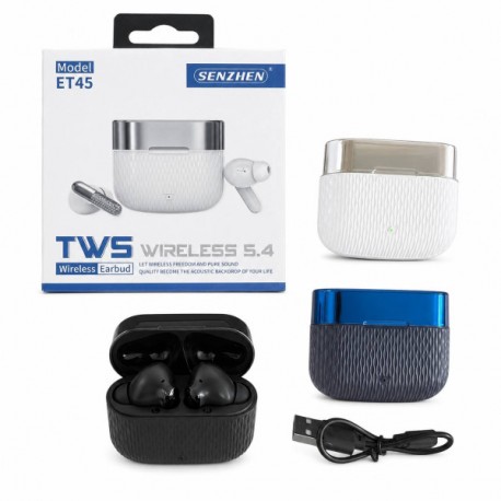 Навушники бездротові TWS Bluetooth 5.4 із зарядним кейсом, 4 кольори00-18310(100)