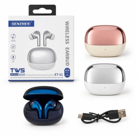 Навушники бездротові TWS Bluetooth із зарядним кейсом, 4 кольори00-11830(100