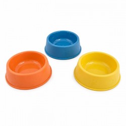 Миска для тварин пластикова, 4 кольори, (13 × 5,5) см, без упаковки00-05424(360)