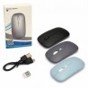 Миша комп'ютерна бездротова Bluetooth, акумуляторна, тонка, 12 кольорів, USB-приймач і кабель Type-C у комплекті,00-18171(100)